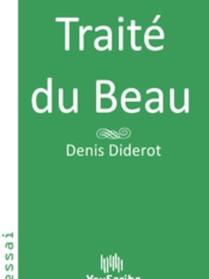 cover image of Traité du Beau